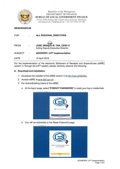 esre central application|BLGF .